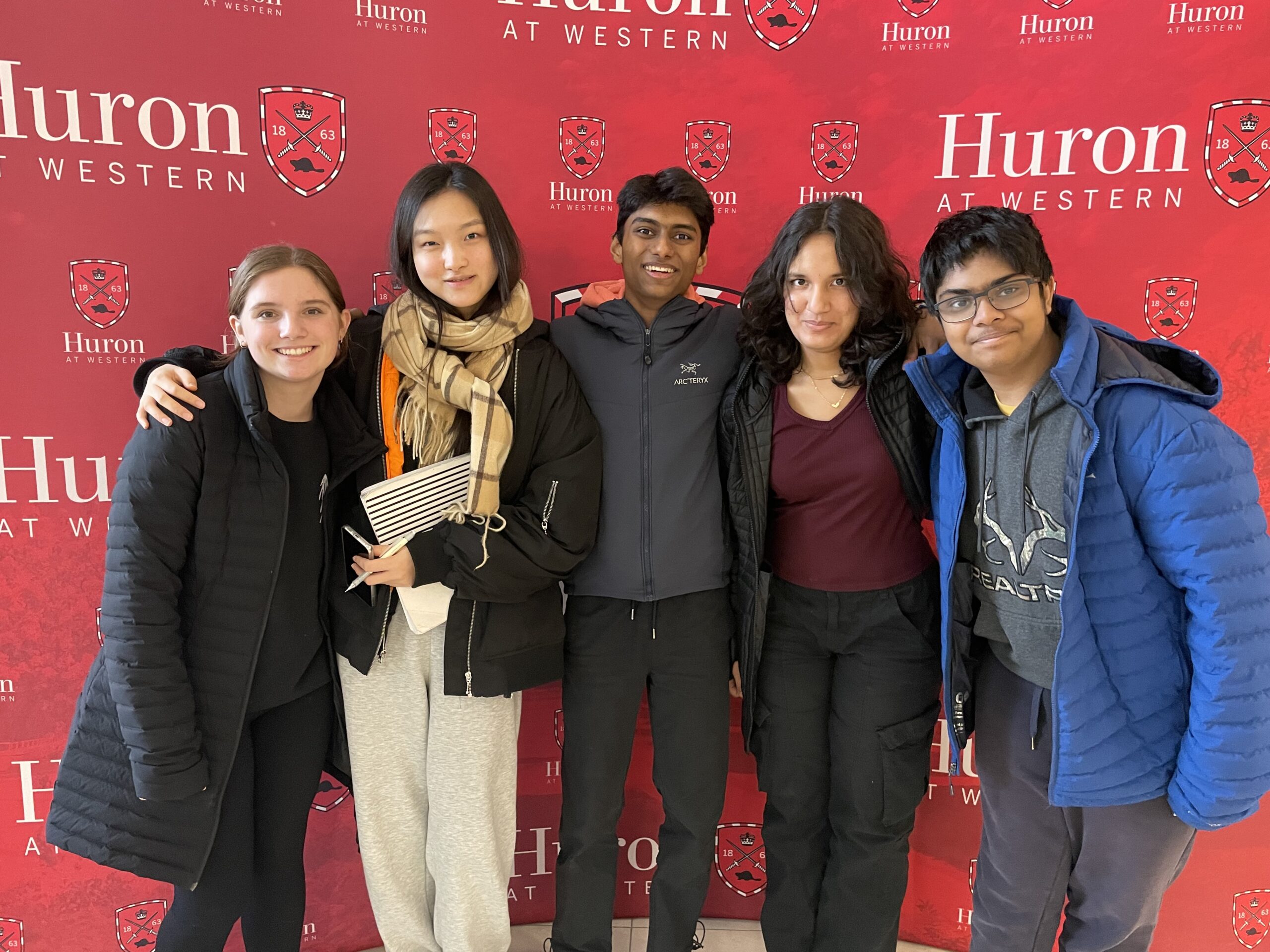 Allan with students at lcss