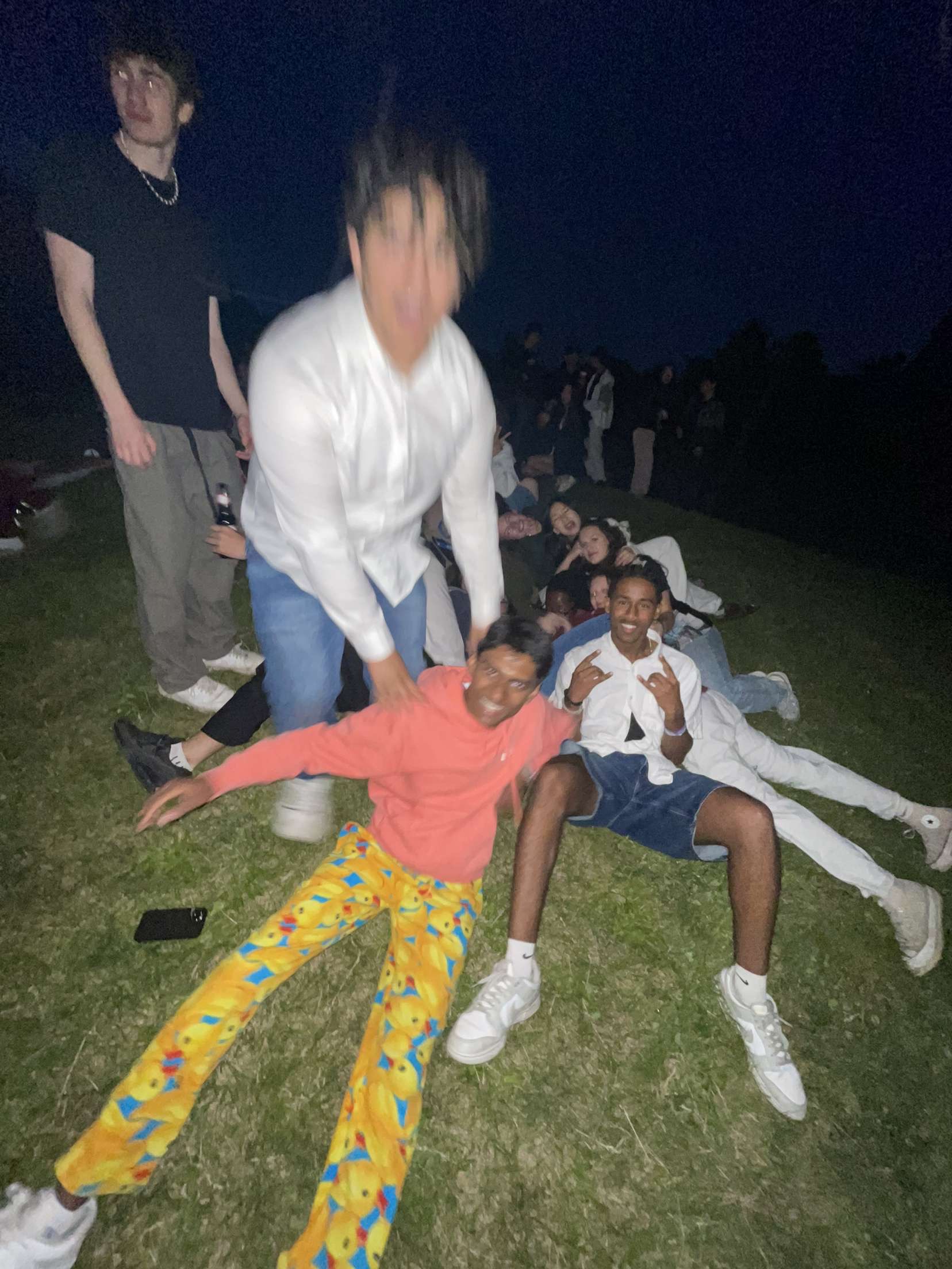 Allan with graduating class