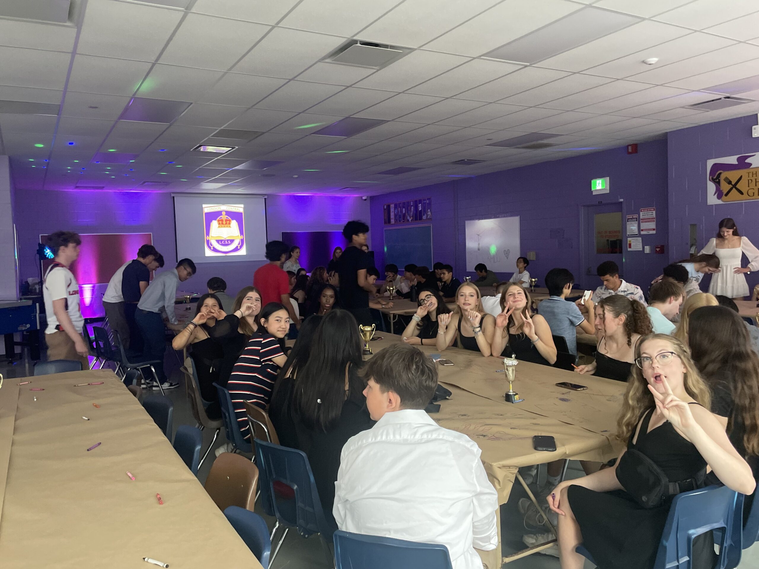 Allan at athletic banquet