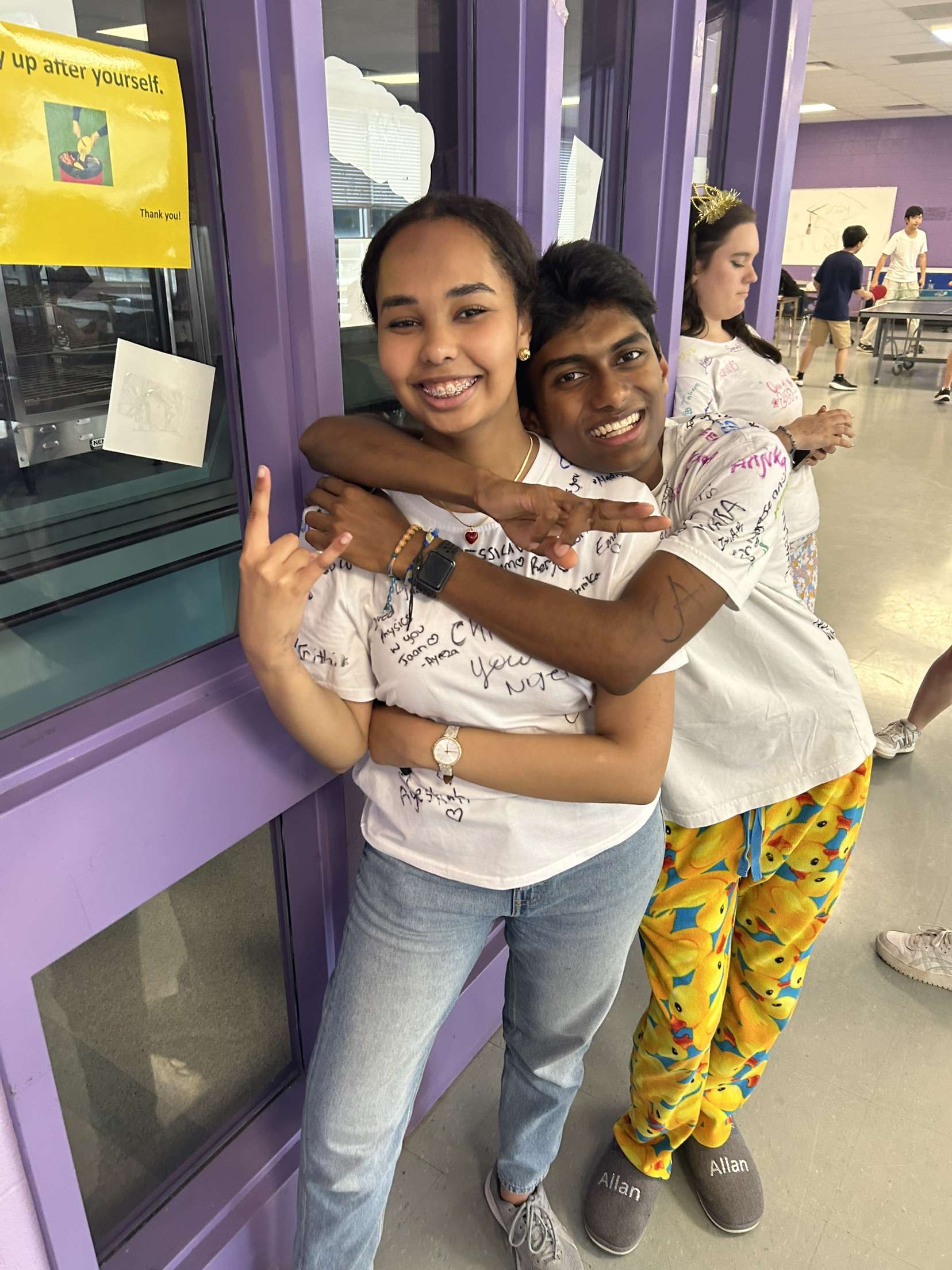 Allan with graduating student