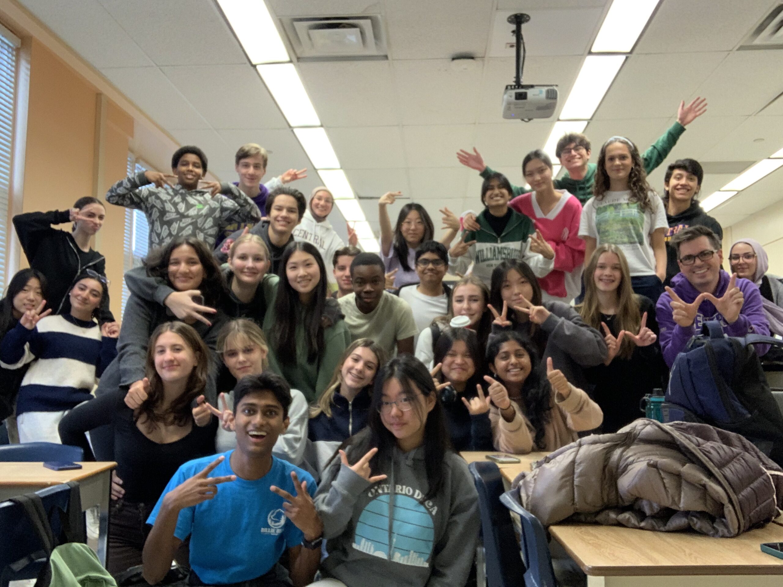 Allan with Student Parliament