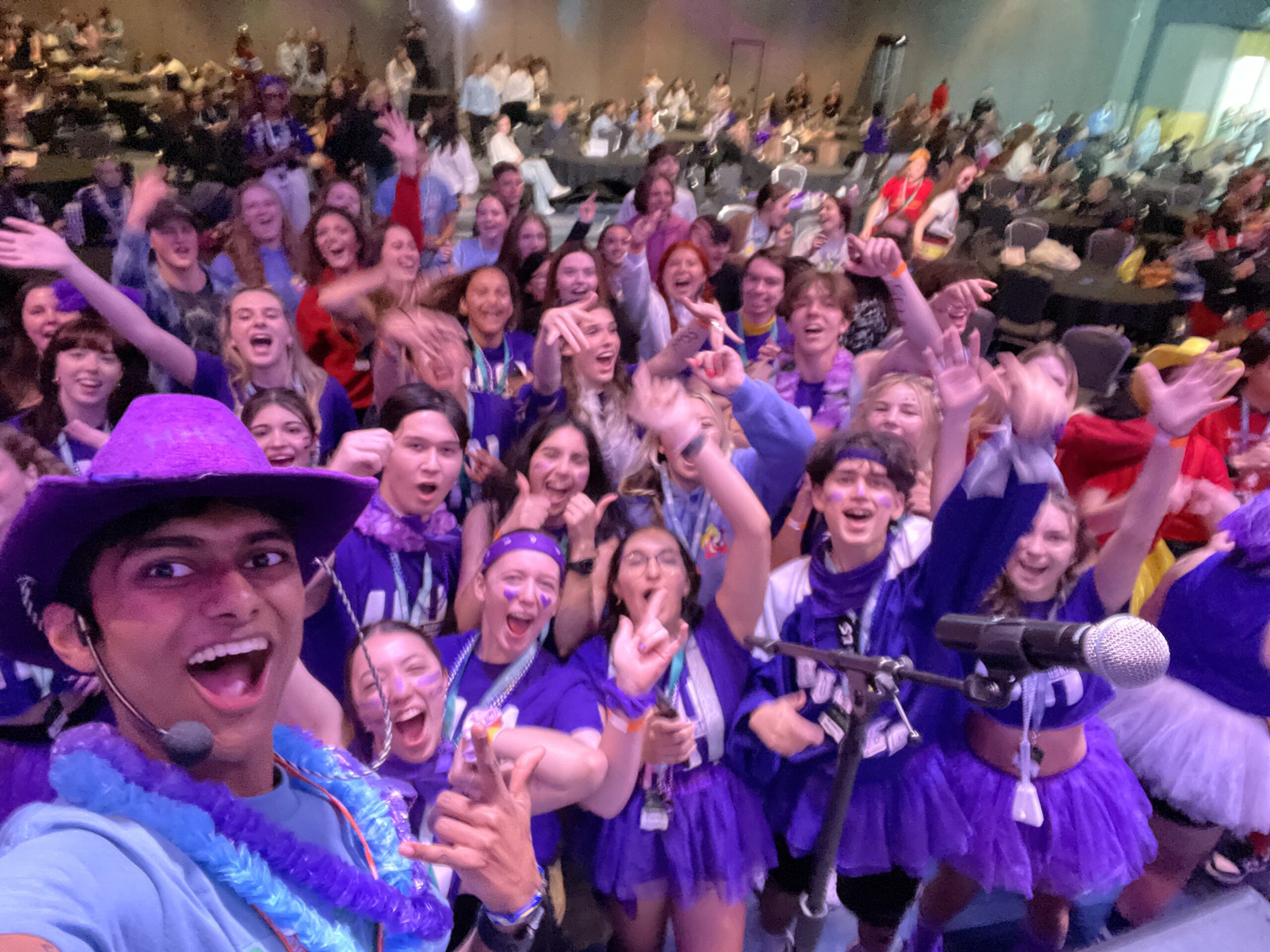 Allan with delegates