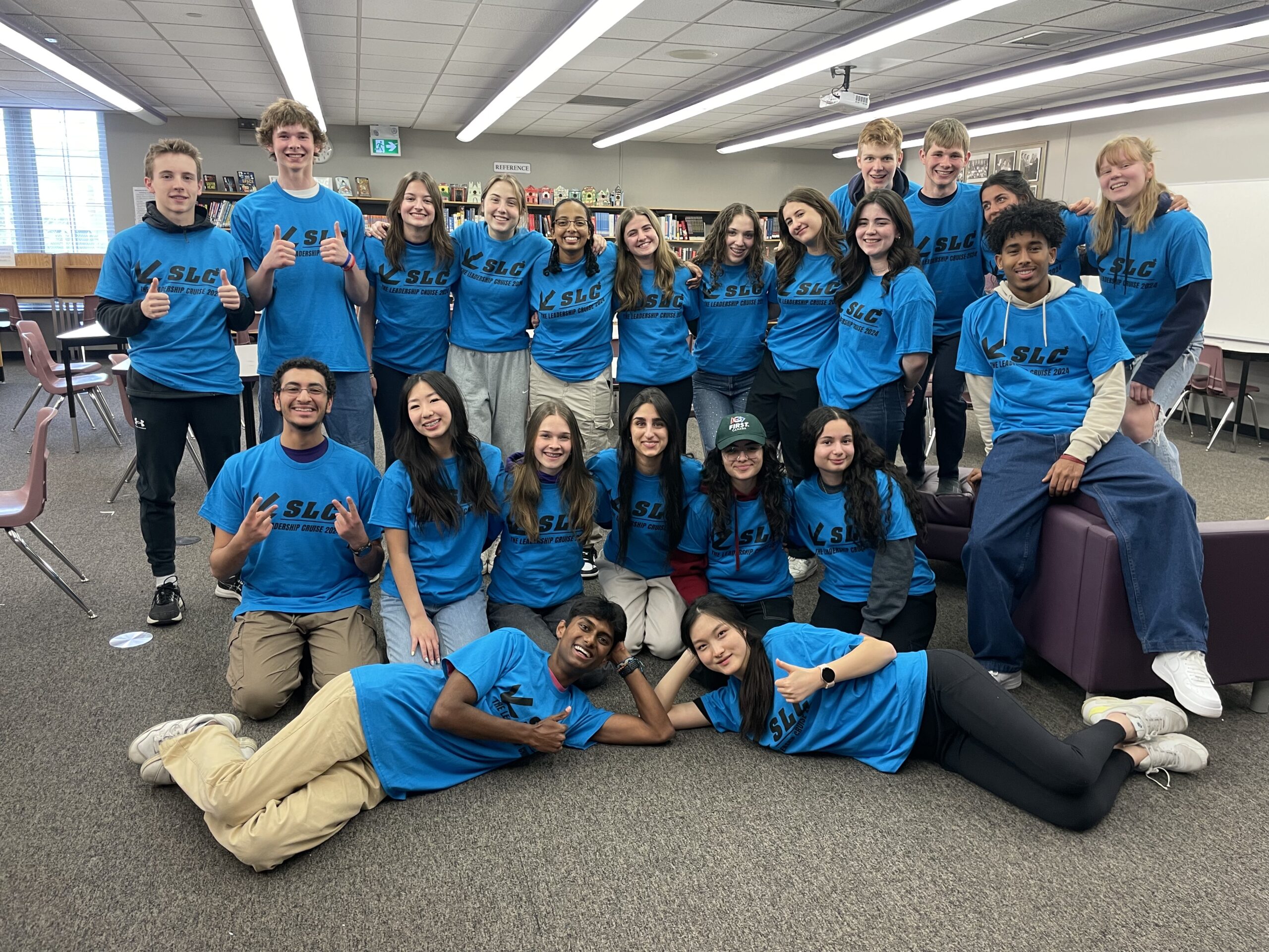 Allan with the student captians at SWSLC