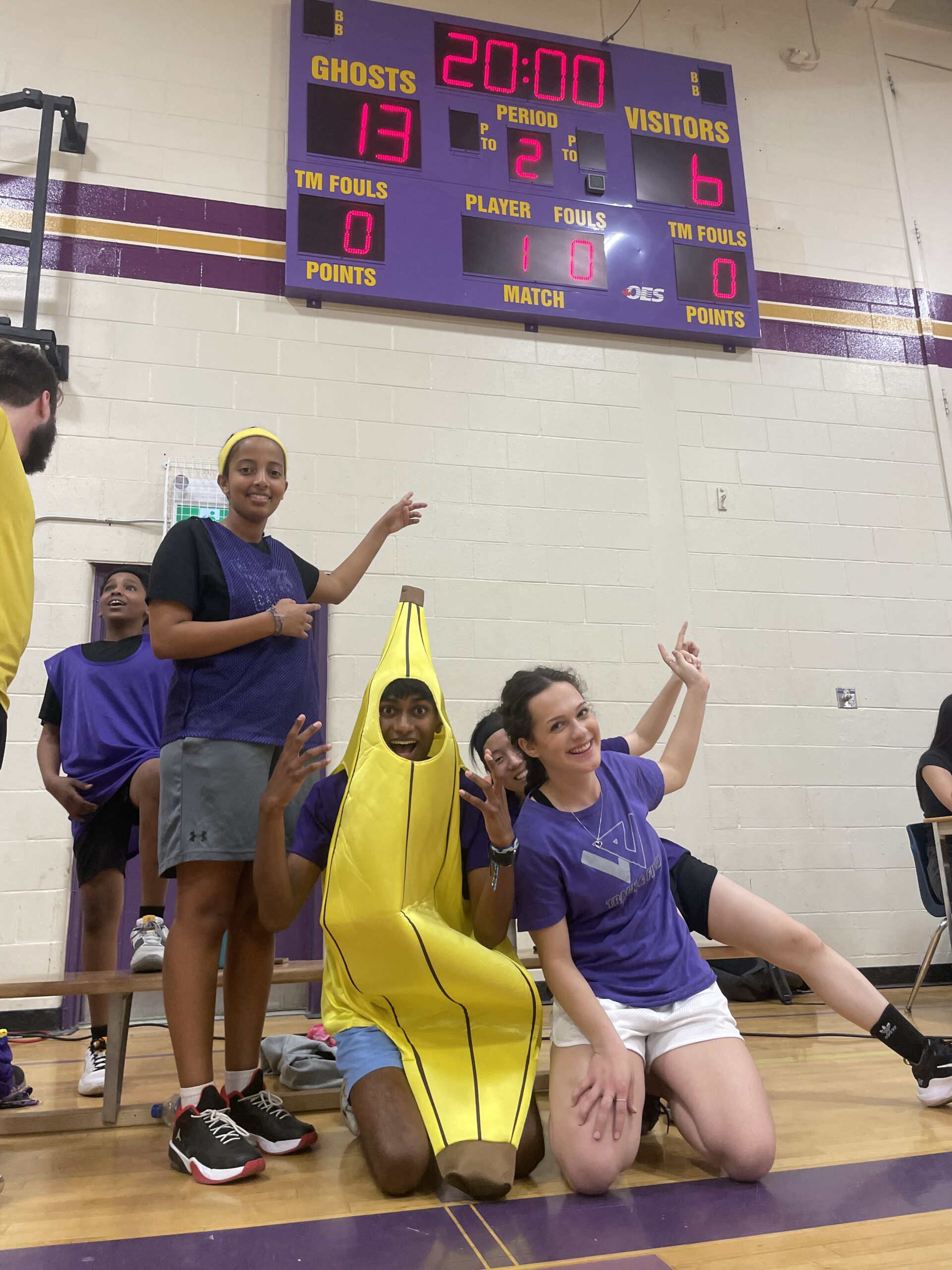 Allan playing Parli VS Student Athletic Association in basketball fundraiser