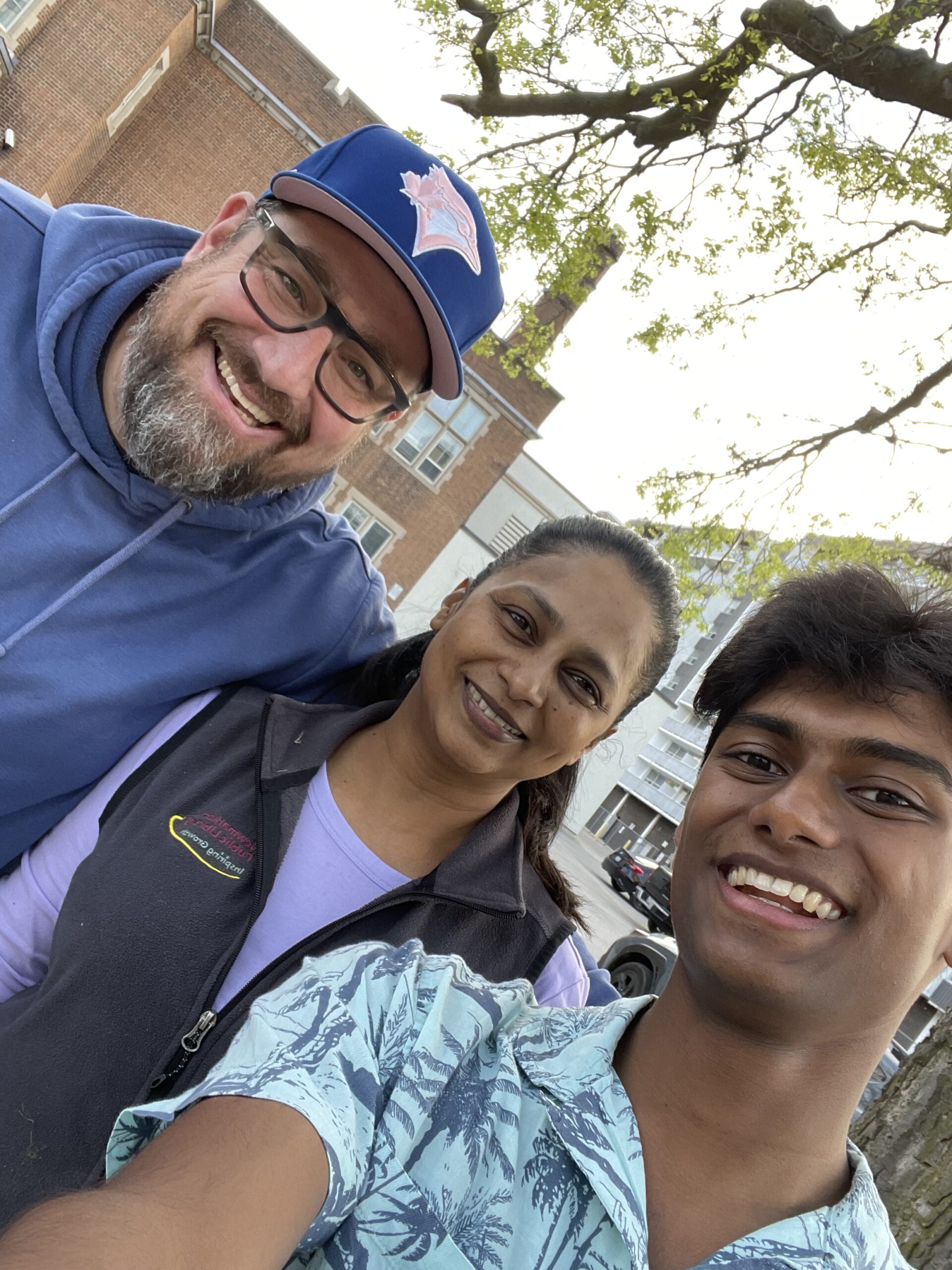 Allan and his mom with music teacher Mr. Wieczor
