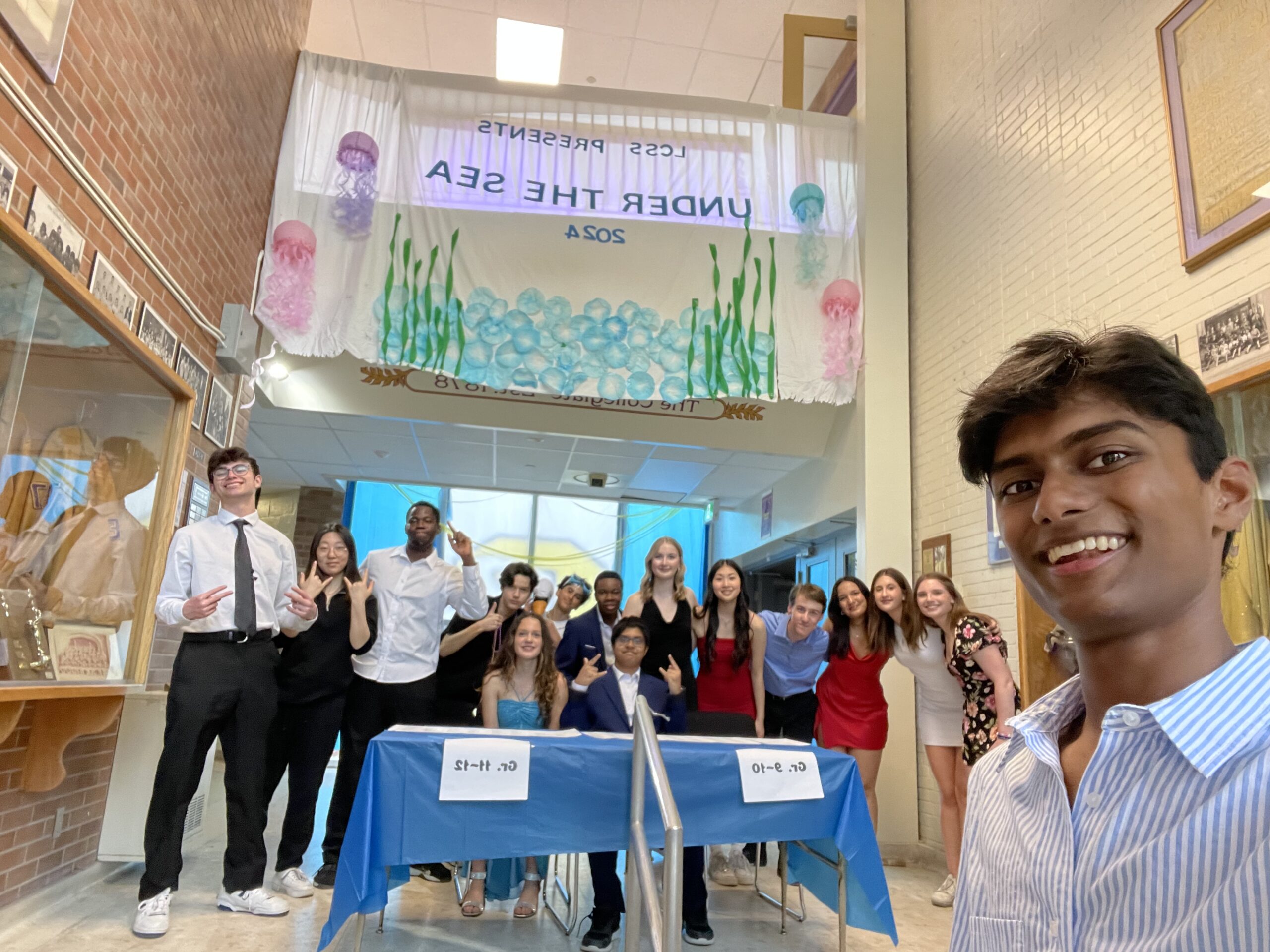 Allan organizing the Semi-Formal